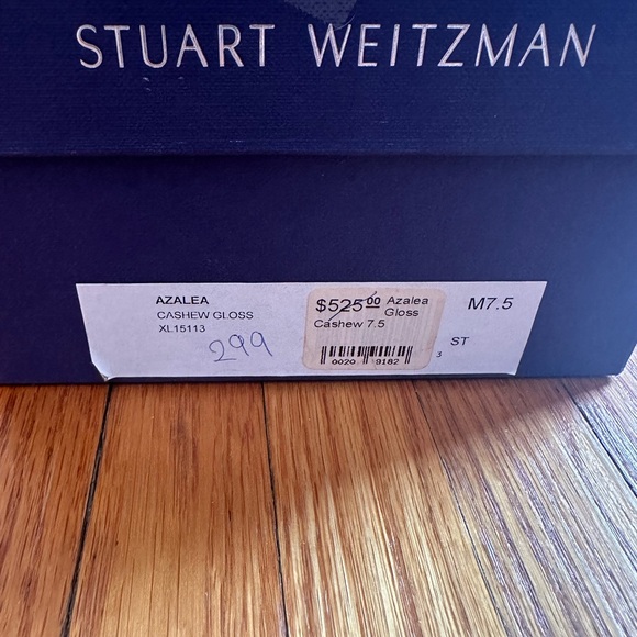 Stuart Weitzman Cream Block Heel Pumps - Picture 6 of 7